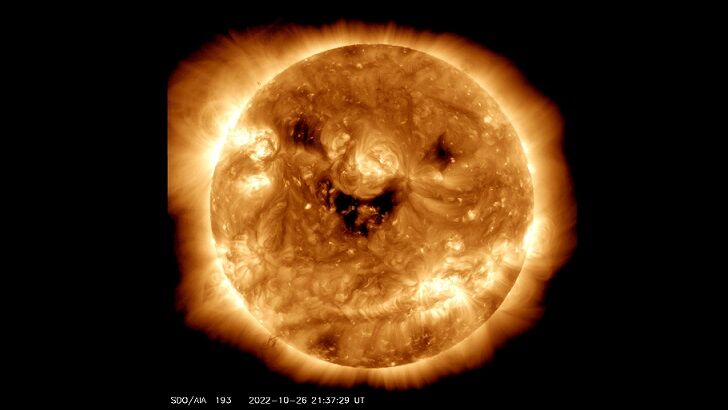 NASA Snaps Photo of 'Smiling' Sun