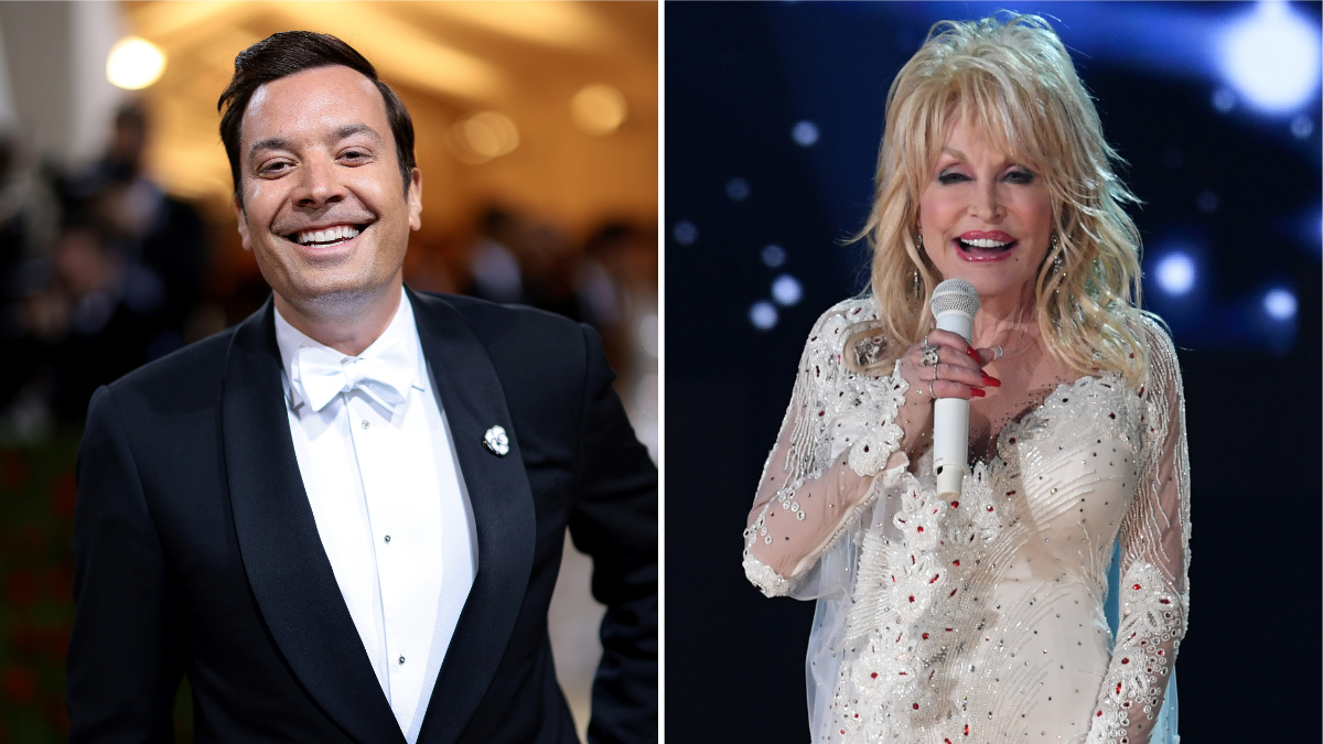 Jimmy Fallon Jokes Dolly Parton Duet Started A Legal Battle With Myself Iheart