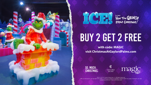 Gaylord Palms Resort & Water Park - ICE! OFFER: Tonight, our time will FALL  BACK so we're letting our ICE! price FALL BACK, too! Save 25% off tickets*  purchased by Nov. 8