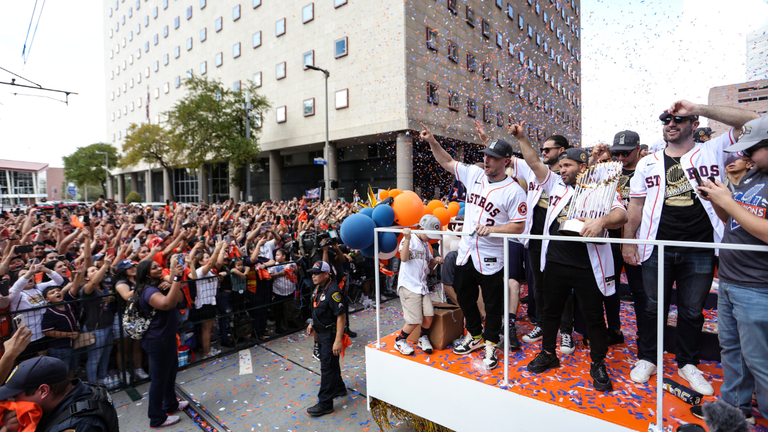 Astros World Series parade Monday, November 7