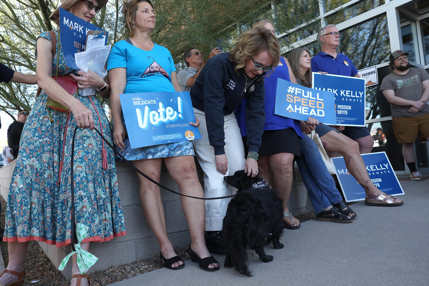 Senate Candidate Mark Kelly Holds Get Out The Vote Event On Election Day