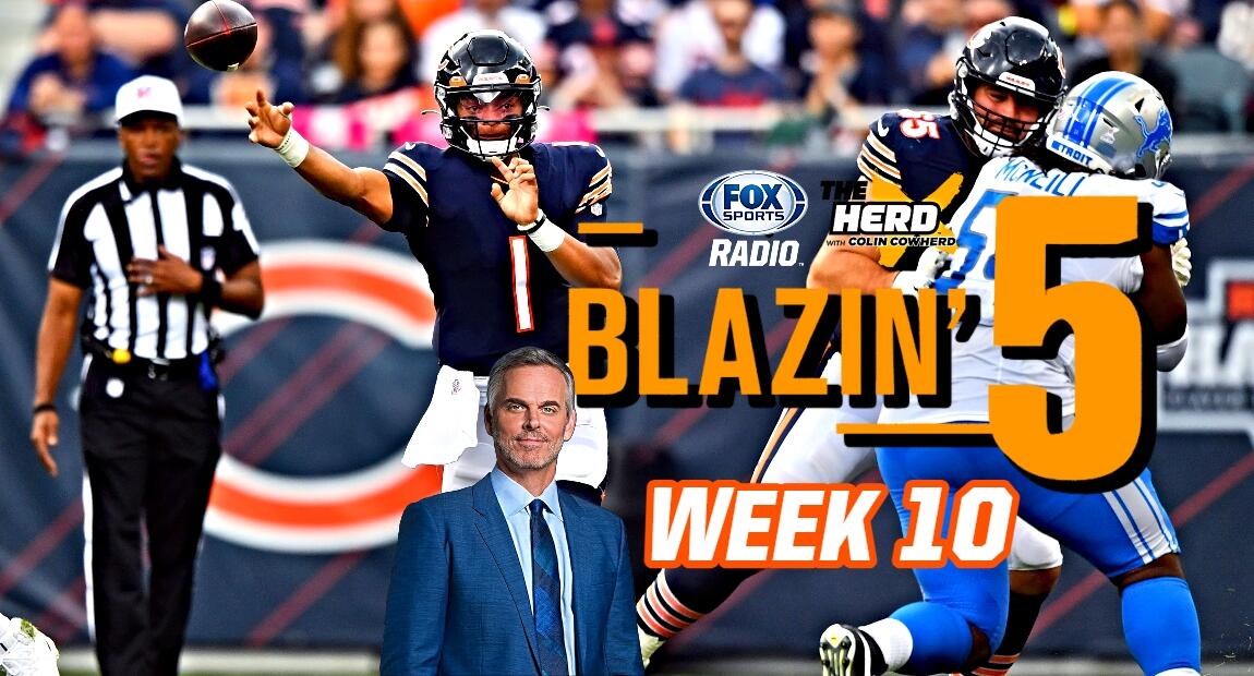 Blazing Five: Colin Cowherd Gives His 5 Best NFL Bets For Week 10 (Nov ...