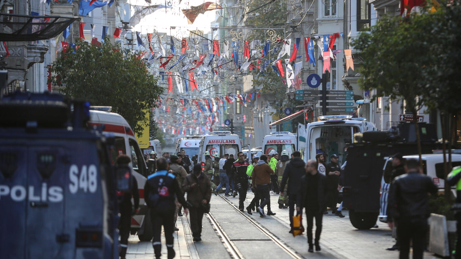 Explosion in ƒ∞stiklal Street, Taksim Square In Istanbul