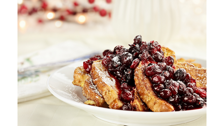 Cranberry Sauce over French Toast
