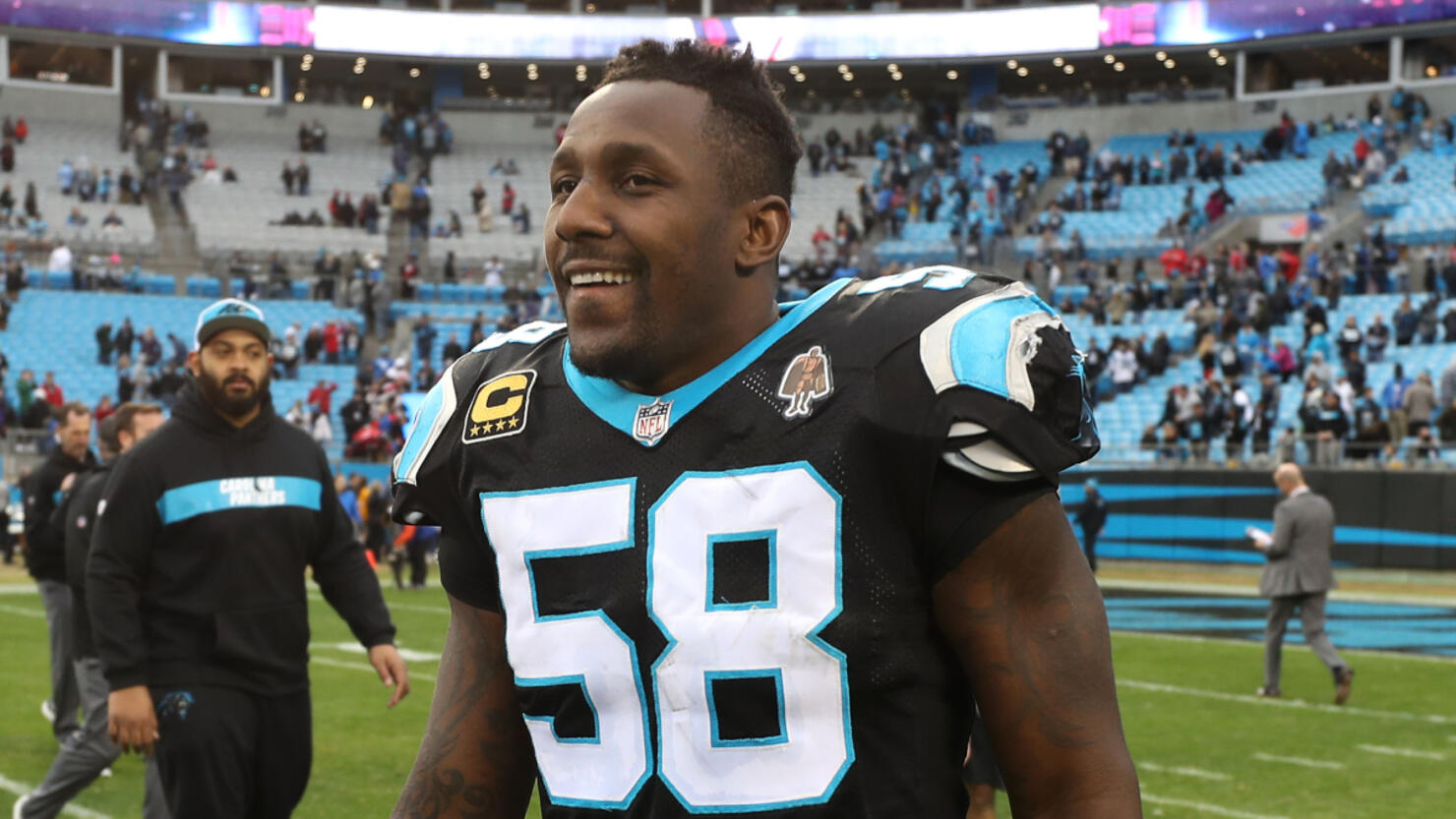 Thomas Davis Keep Pounding Tour Shirt At Freedom Park Carolina Panthers -  Teebreat