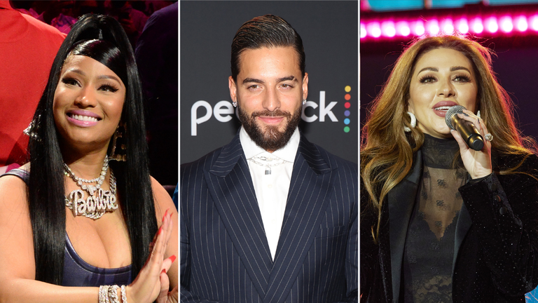 Nicki Minaj, Maluma and Myriam Fares