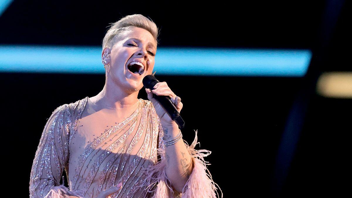 P!nk Gives Breathtaking Tribute To Olivia Newton-John | IHeart