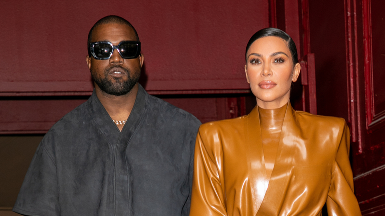 Kanye West and Kim Kardashian