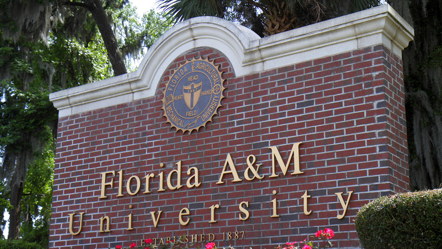 Florida A&M University entrance sign.