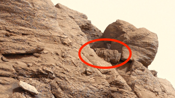 Ancient 'Alien' Statue Discovered Toppled Over On Mars