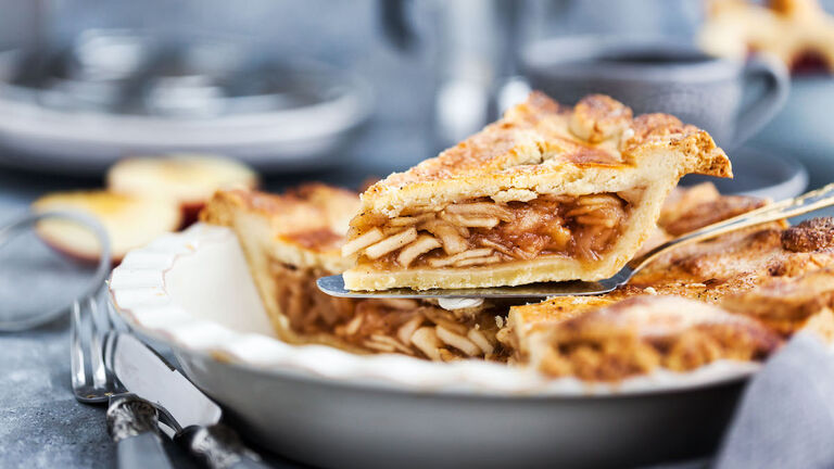 Homemade fresh baked delicious classic  american apple pie