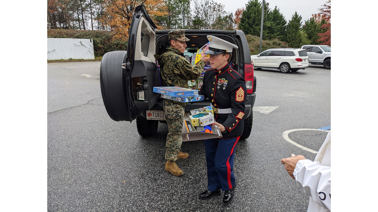 Ellis and Bradley's Stuff the Truck for Toys for Tots 2022