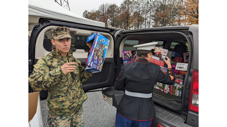 Ellis and Bradley's Stuff the Truck for Toys for Tots 2022