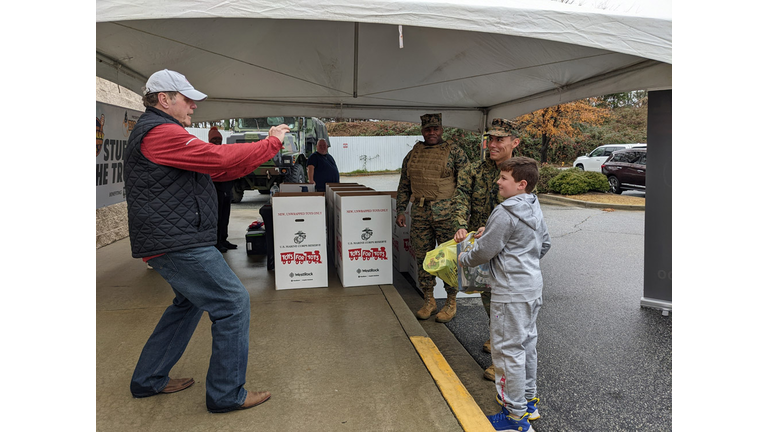 Ellis and Bradley's Stuff the Truck for Toys for Tots 2022