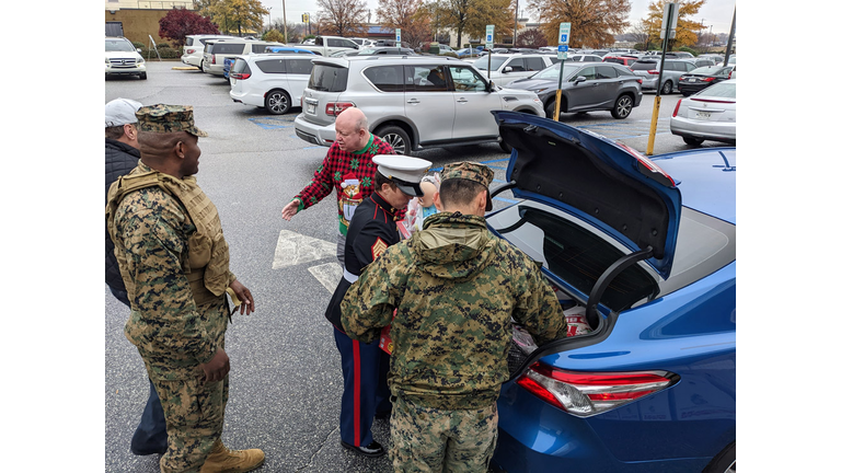 Ellis and Bradley's Stuff the Truck for Toys for Tots 2022