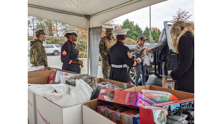 Ellis and Bradley's Stuff the Truck for Toys for Tots 2022