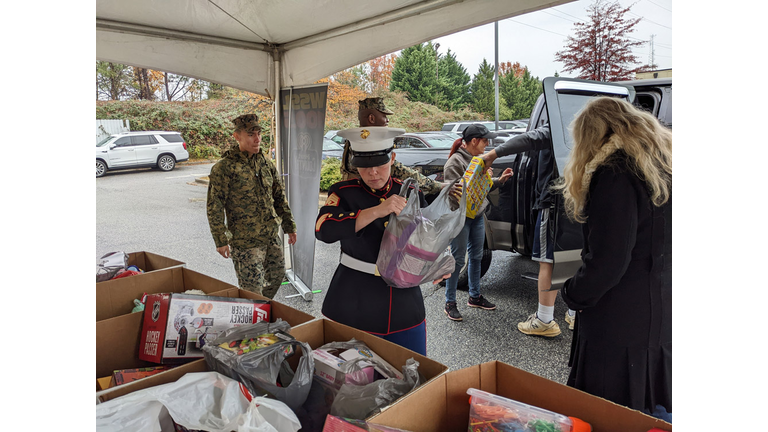 Ellis and Bradley's Stuff the Truck for Toys for Tots 2022