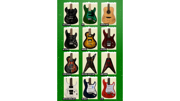 WKGR-FM 2022 12 Guitars of Christmas_Guitars Flyer