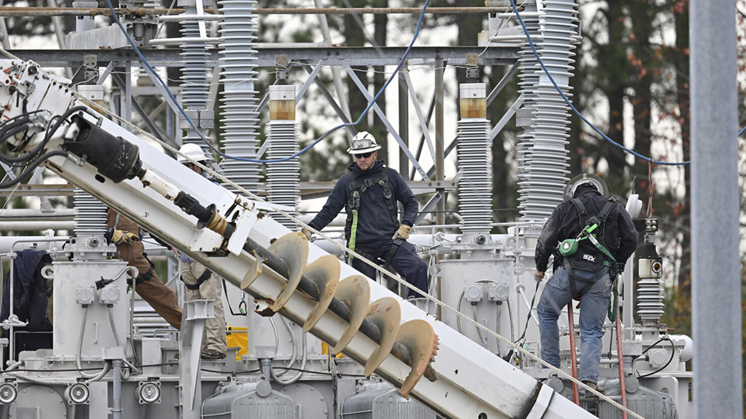 Power outage in North Carolina's Carthage