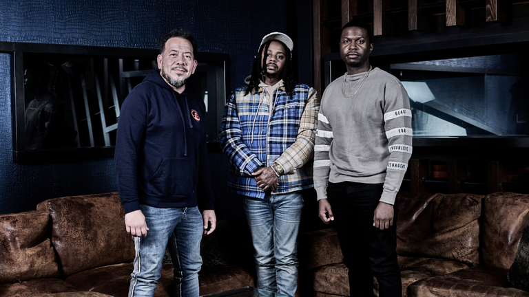 Elliott Wilson, Babyface Ray and Brian 'B. Dot' Miller