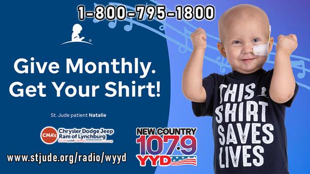 Join New Country 107.9 YYD Thu., 12/8 & Fri., 12/9 For The 2022 Music Gives St. Jude Radiothon! Become A Partner In Hope! Click Here!