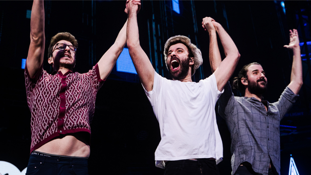 AJR Reveal Some Of Their Unexpected Inspirations During Epic Moment In NYC