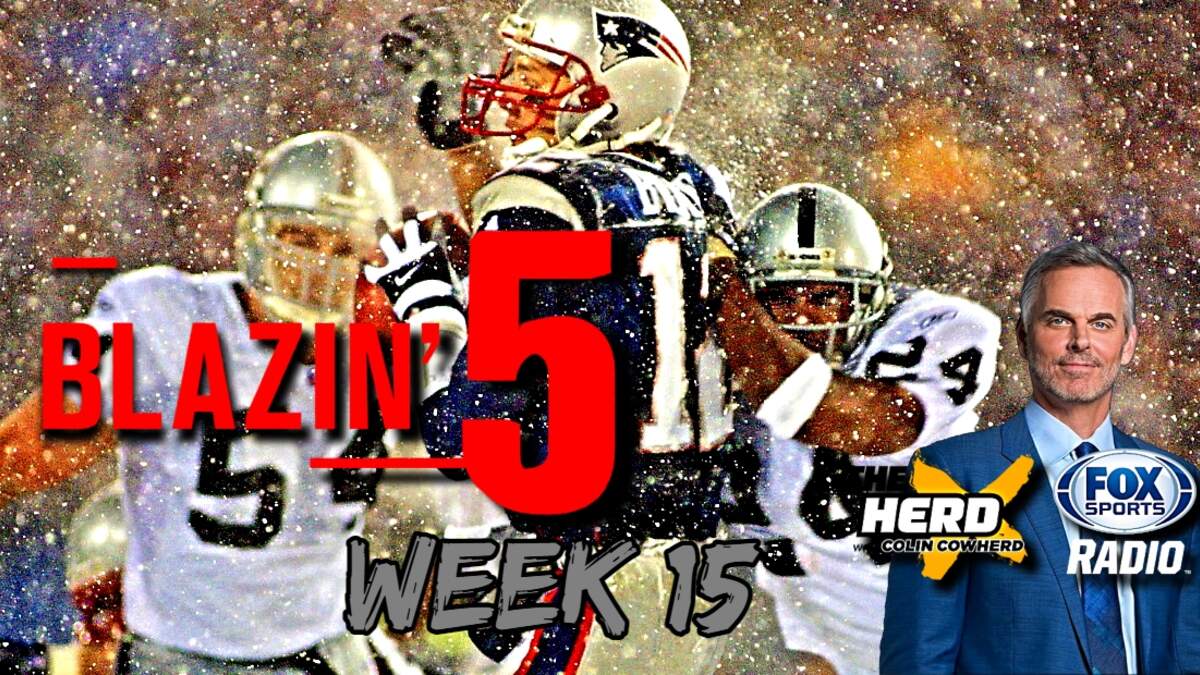 Colin Cowherd's Week 15 Blazing 5 (2021) - Slackie Brown Sports & Culture