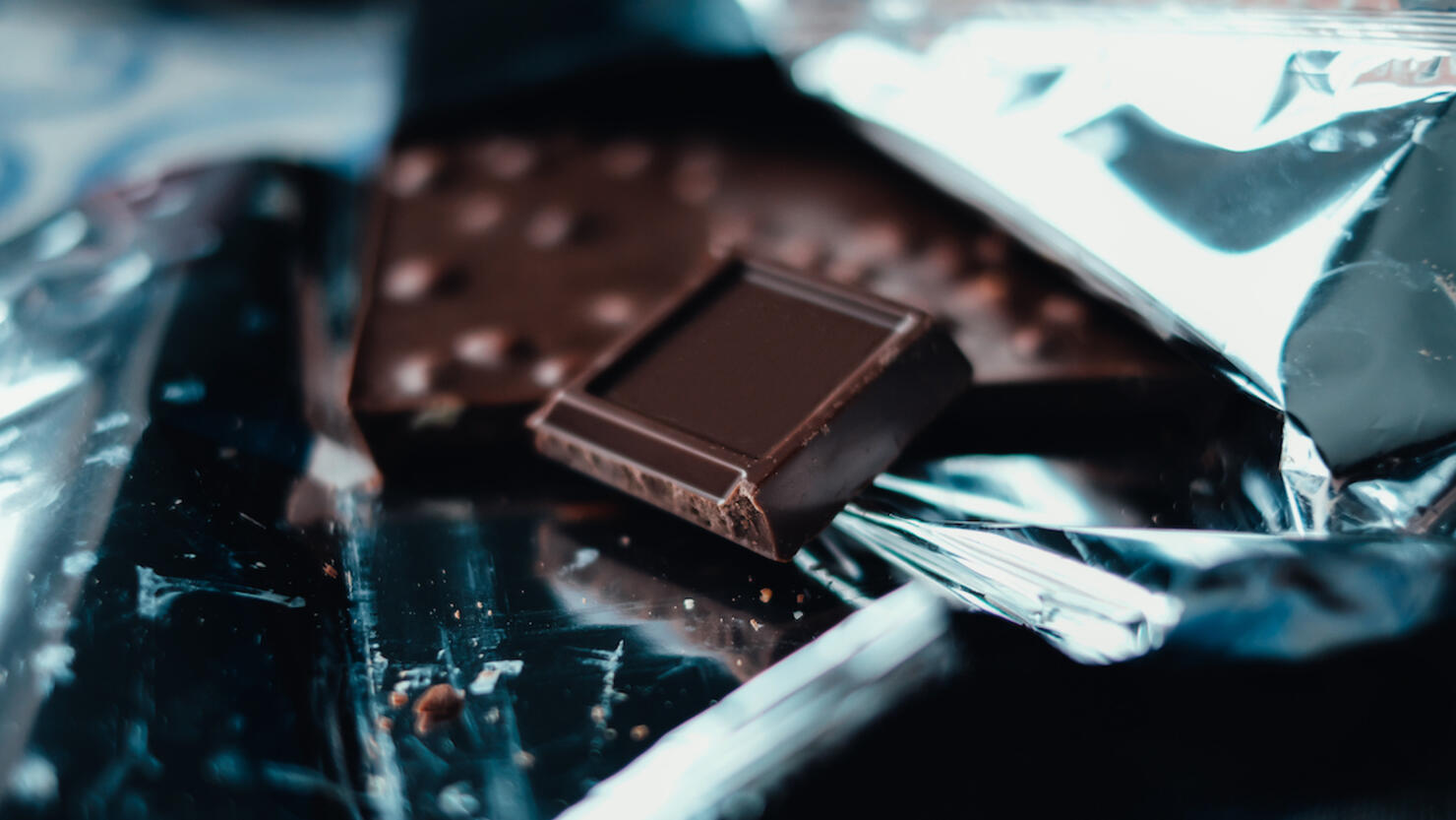 Close-up if dark chocolate