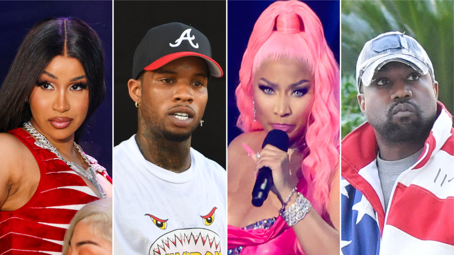 Cardi B, Tory Lanez, Nicki Minaj, Ye