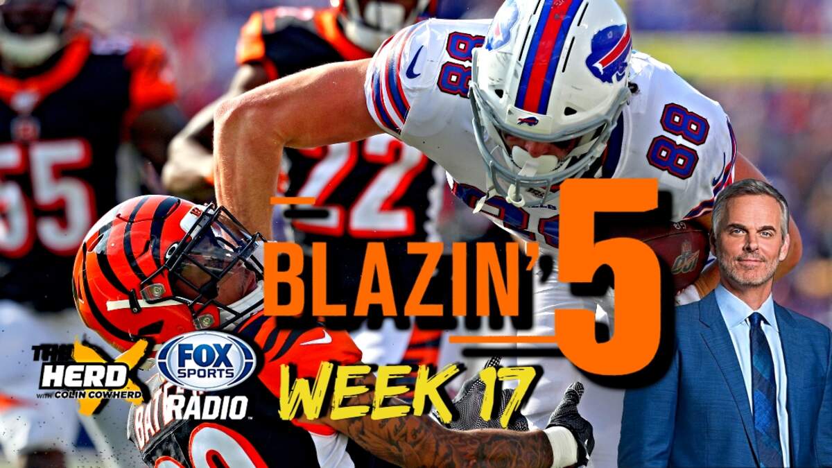 Colin Cowherd's Week 2 Blazing 5 (2021) - Slackie Brown Sports & Culture