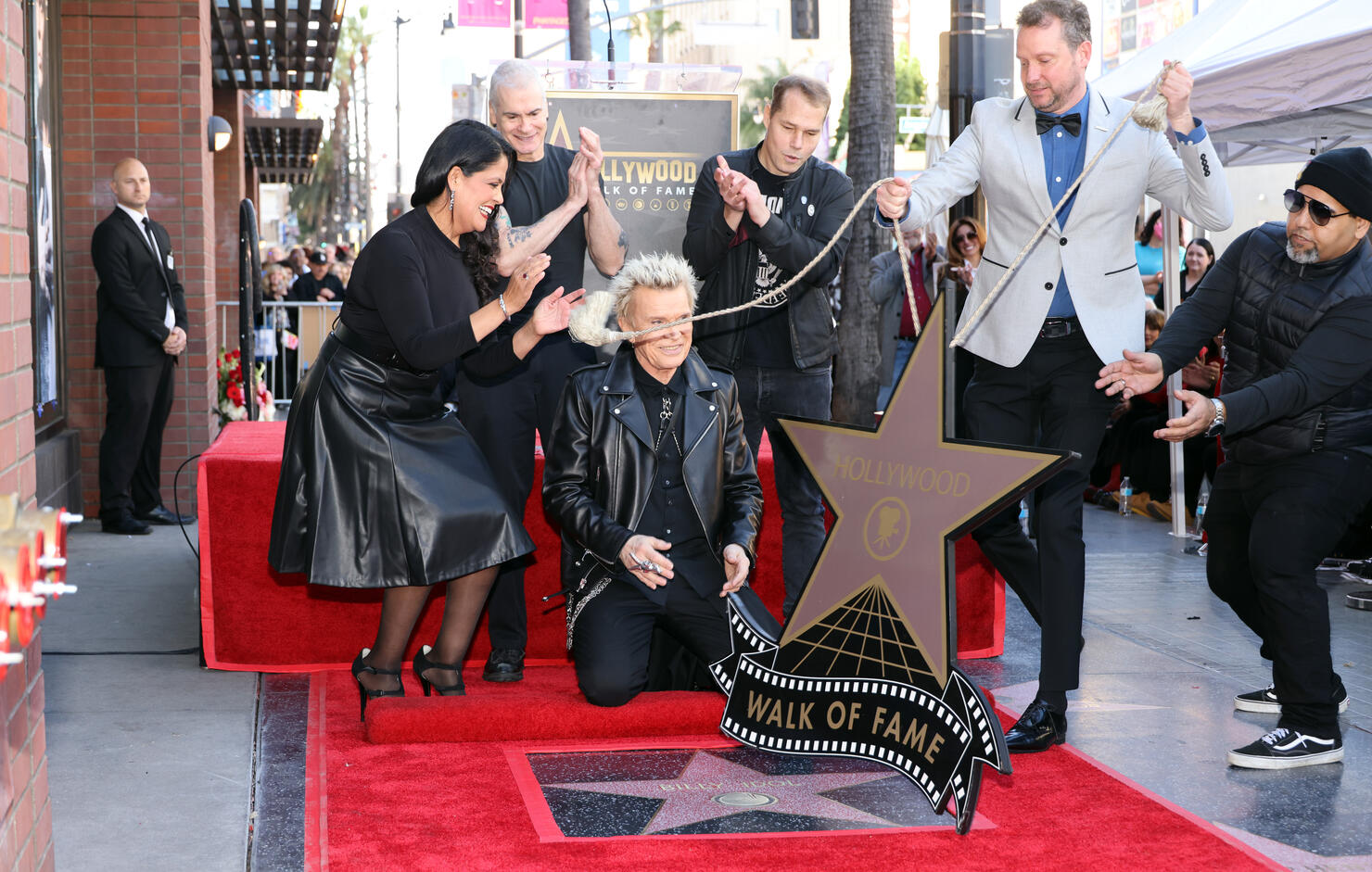 Billy Idol Honored With Star On The Hollywood Walk Of Fame