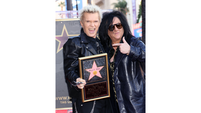 Billy Idol Honored With Star On The Hollywood Walk Of Fame