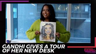 Gandhi Gives A Tour Of Her New Desk