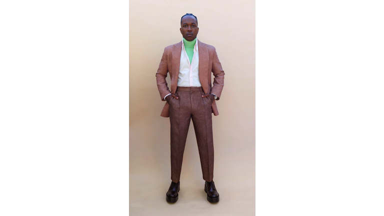 Leslie Odom Jr. Gets Ready For The 2021 Golden Globe Awards