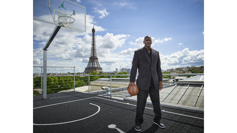 Michael Jordan in Paris to Mark 30 Years of Air Jordan at Palais 23.