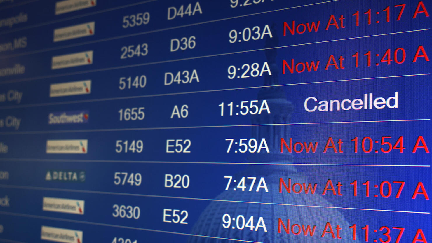 FAA System Outage Causes Nationwide Flight Departure Stoppage