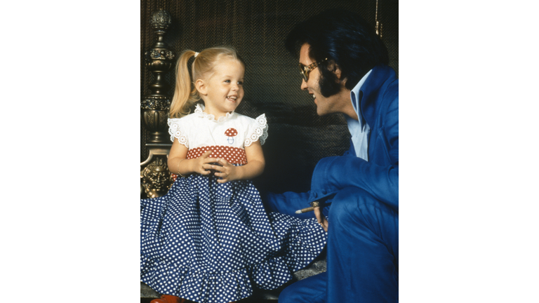 Elvis Presley and Lisa-Marie