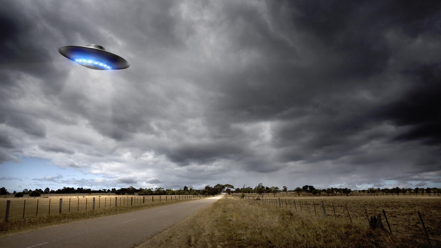 UFO on Country Road