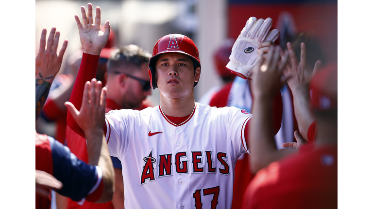 Texas Rangers v Los Angeles Angels