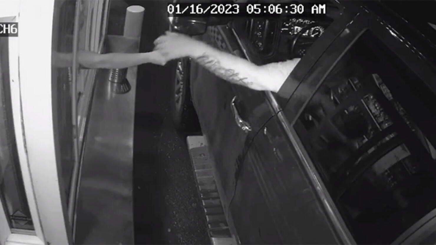 Man tries to grab barista