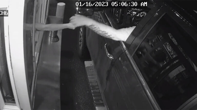 Man tries to grab barista