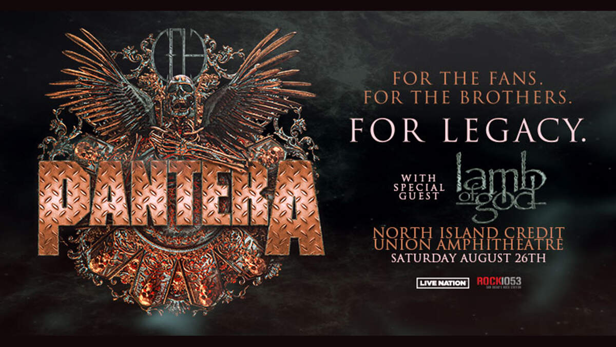 Pantera With Special Guest Lamb of God San Diego Concerts 101.5 KGB