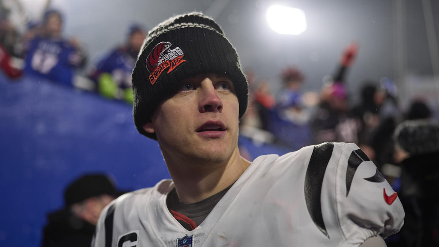 joe burrow wearing chiefs shirt