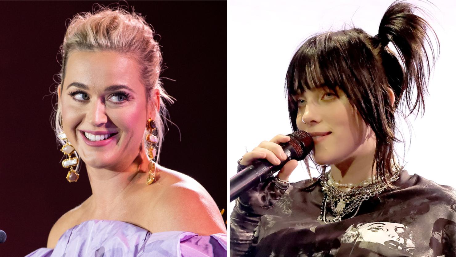 Katy Perry Says She Once Refused to Work With Billie Eilish Because She Was  'Boring'—Watch the Video