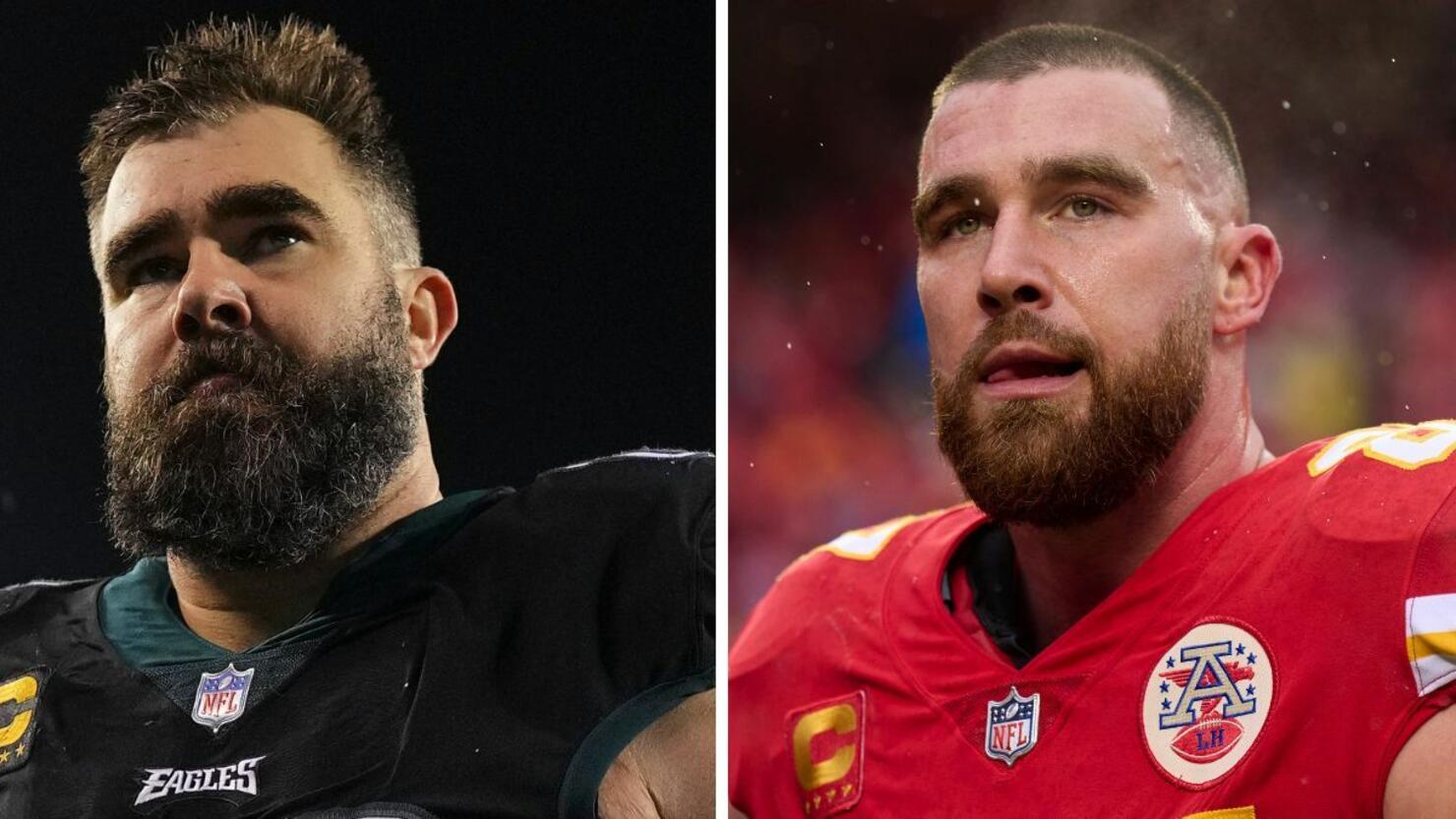 Kelce Brothers Jason Kelce Vs Travis Kelce Lvii Super Bowl Matchup