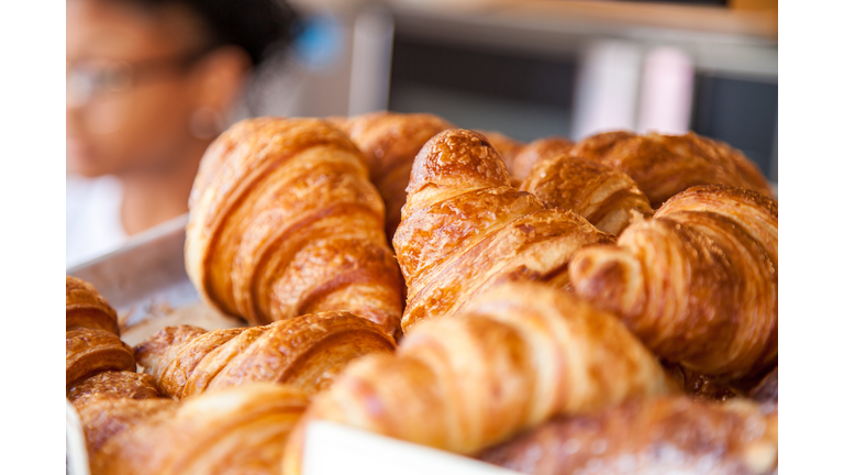Close-Up Of Croissants