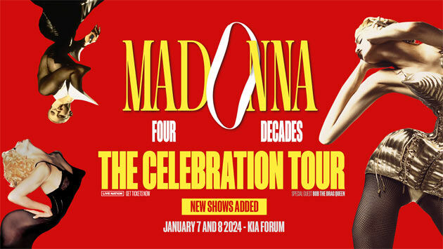 Madonna at Kia Forum (1/7/24). 