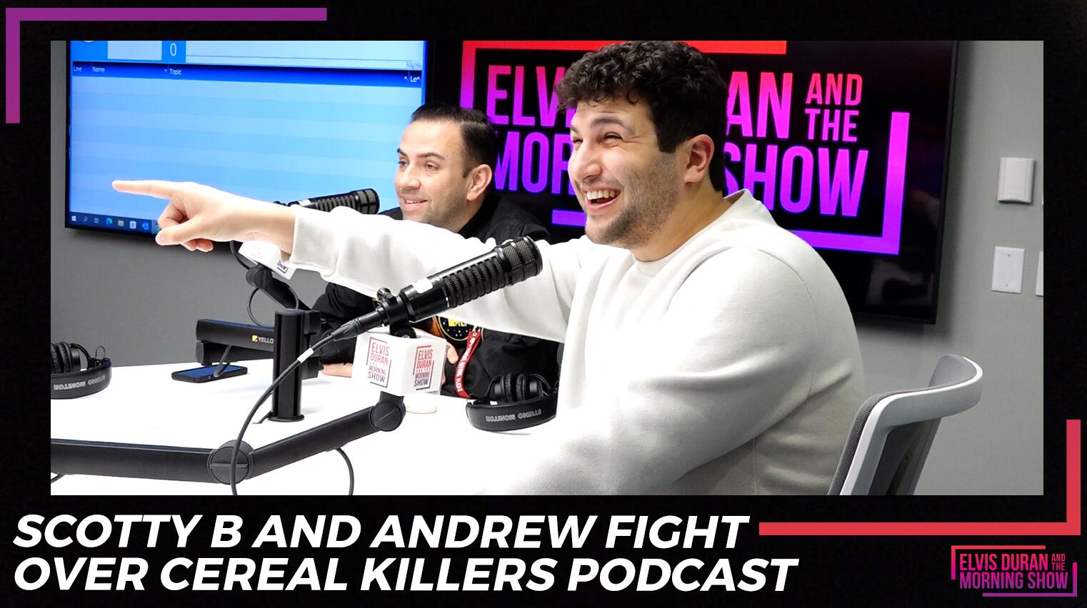 Scotty B And Andrew Fight Over Cereal Killers Podcast | Elvis Duran And ...