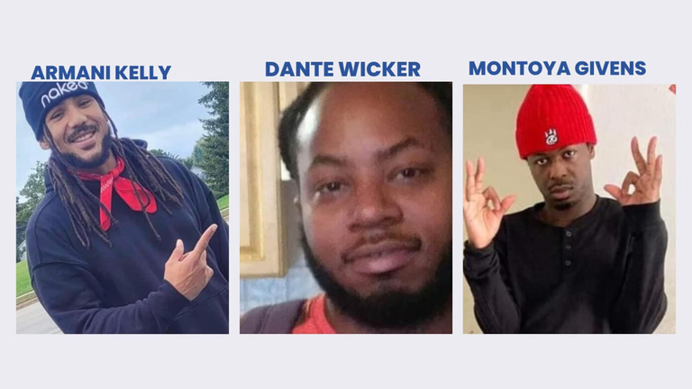 Armani Kelly, Dante Wicker and Montoya Givens