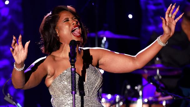 Jennifer Hudson Lights Up Pre-Grammys Party With Whitney Houston Tribute